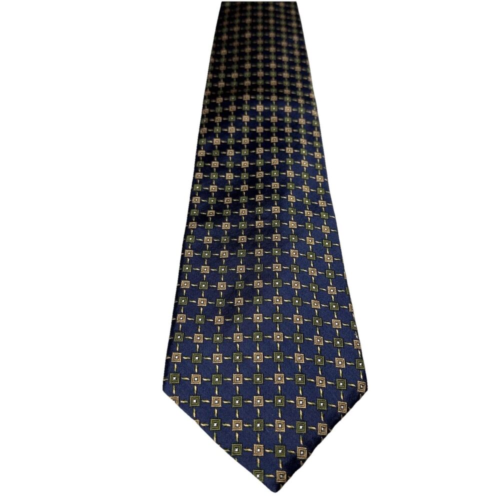 Giannelli 100% Silk Tie Geometric Men's‎ Necktie Hand Made In USA
